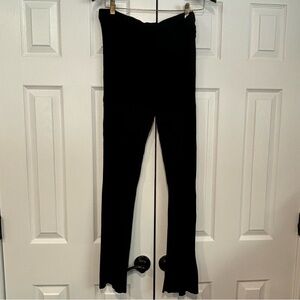 Calvin Klein Women’s XL Slinky Black Pull On Flare Pants